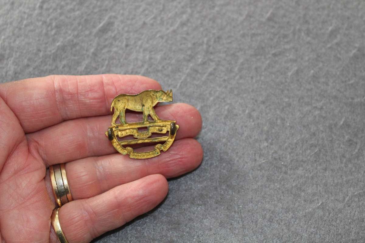 Zululand Mounted Rifles Brass badge....probably the rarest badge I