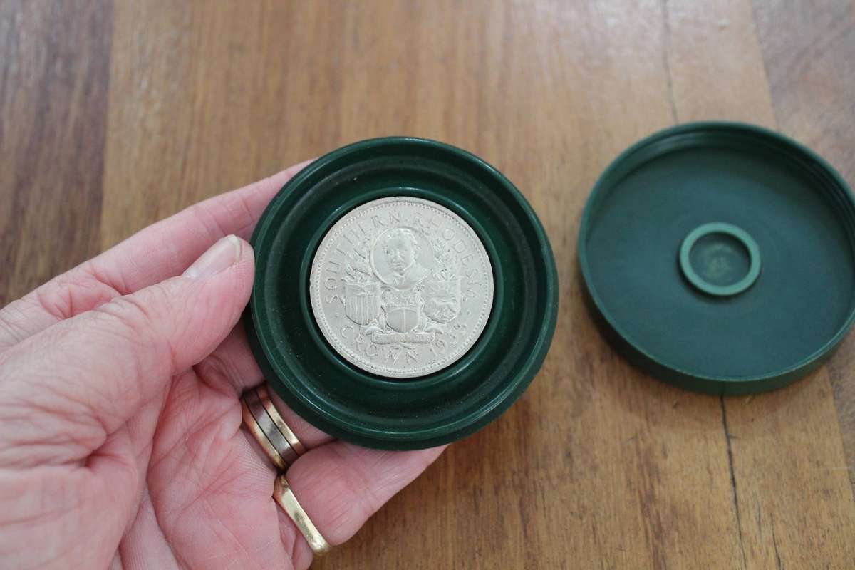 1953 Southern Rhodesia Silver Crown - in the case!
