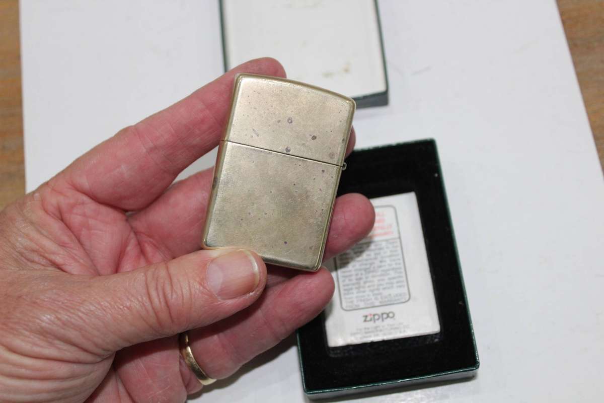 Zippo - brass - used but in original box