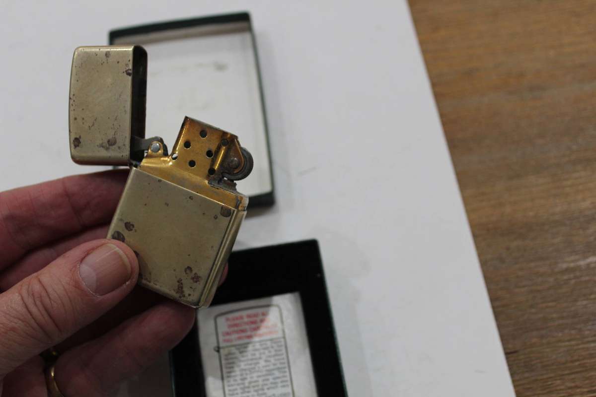 Zippo - brass - used but in original box