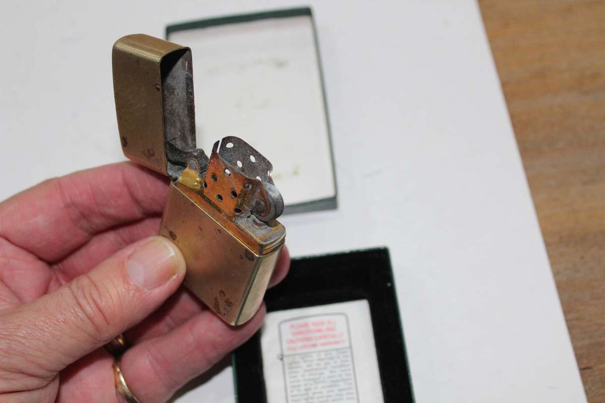 Zippo - brass - used but in original box