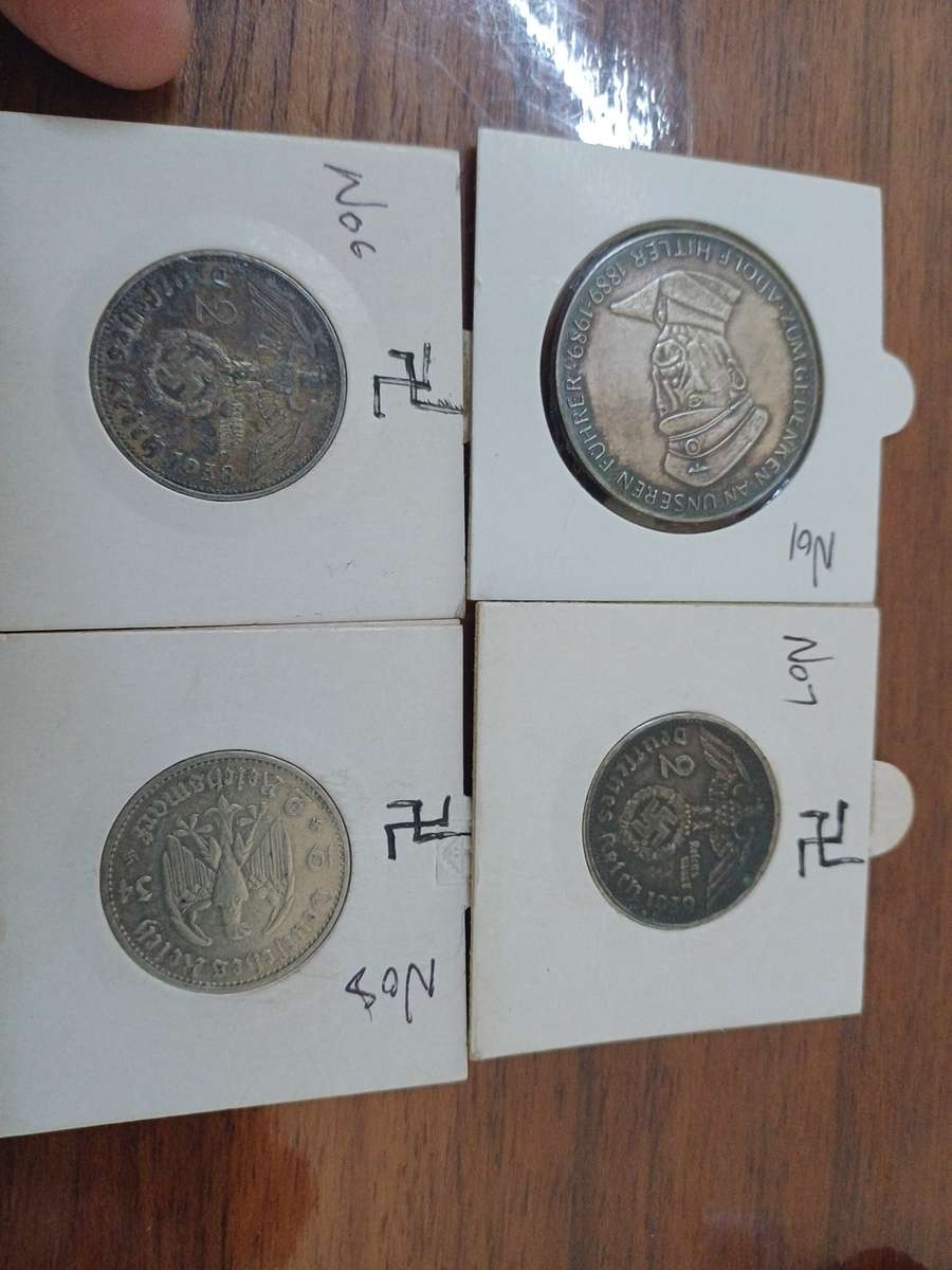 4x Natzi Co[ns As per Picture 1 Bidder takes all