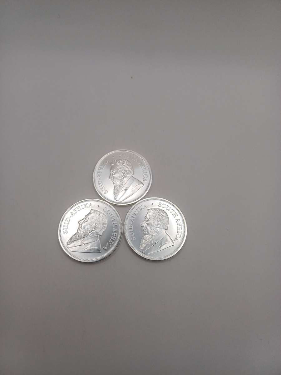 3 x2021 1oz Silver Krugerrands bid per coin