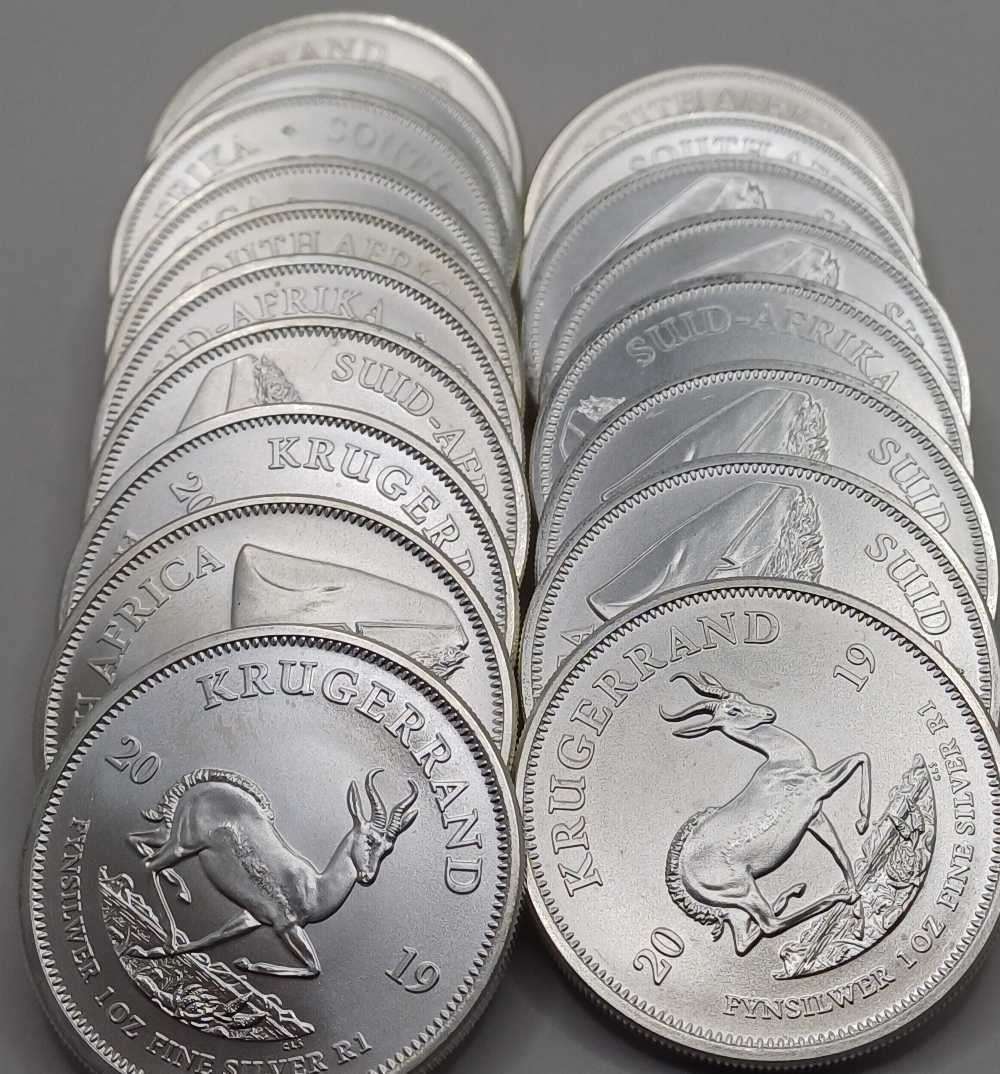 20 x1oz 2019 Silver  999 Krugerrands bid per coin