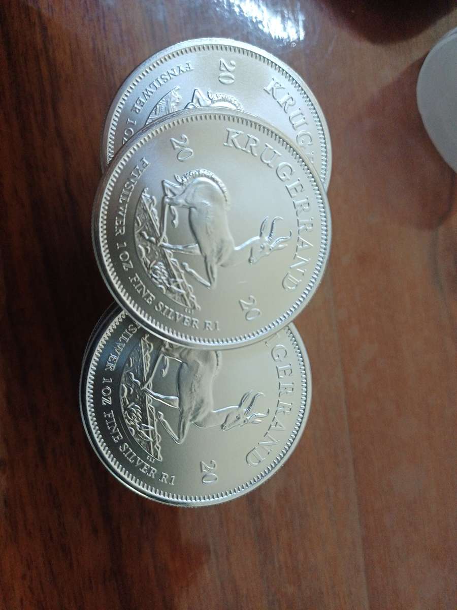 25x 1oz 2020 Silver Krugerrand bid per coin