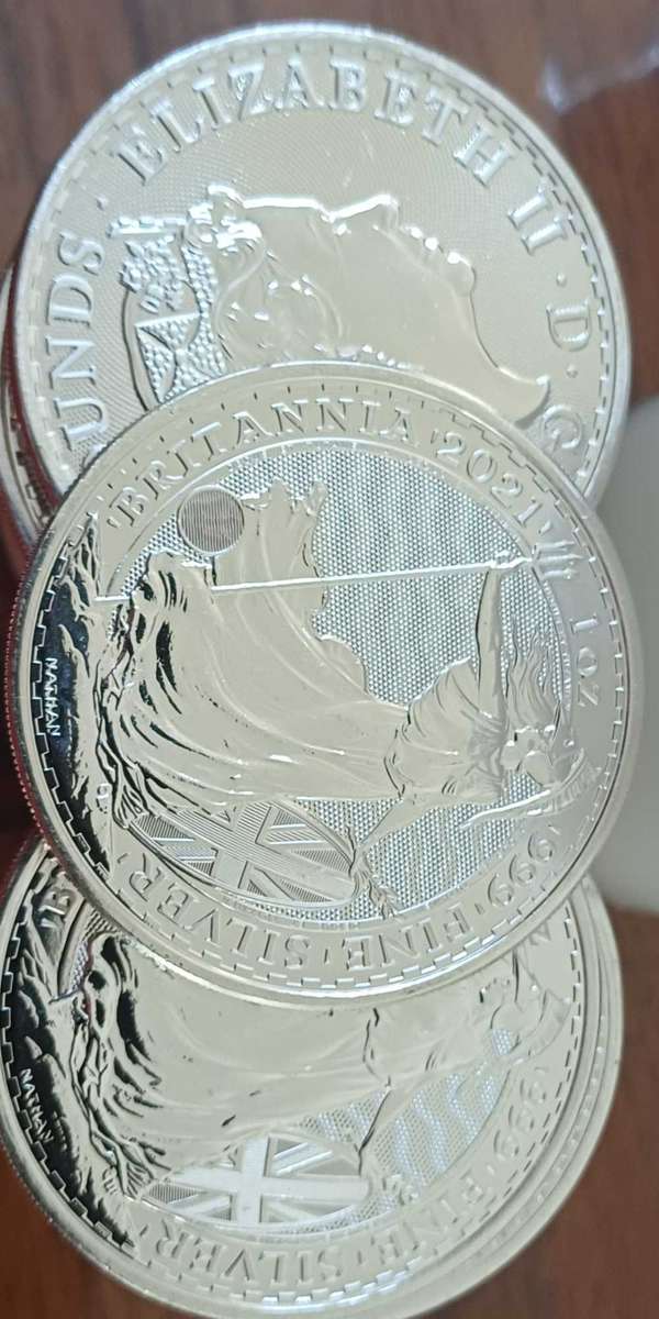 25 x1oz 2021 Silver 2Pounds Britannias BID PER COIN