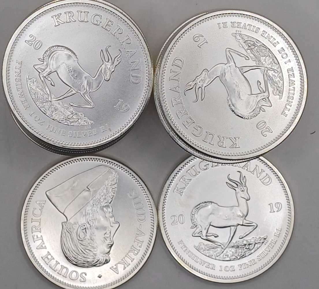 20 x1oz 2019 Silver  999 Krugerrands bid per coin