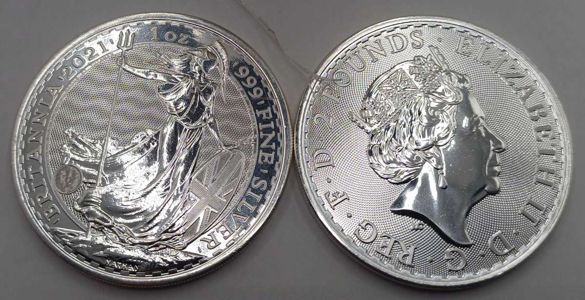 25 x1oz 2021 9999 SilverBritania coins