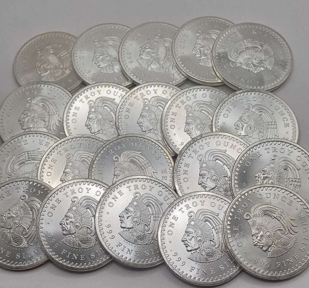 20x1Oz .999 Silver Azet calender coin bid per coin to take the lot Seller to pay silver within 48 ho