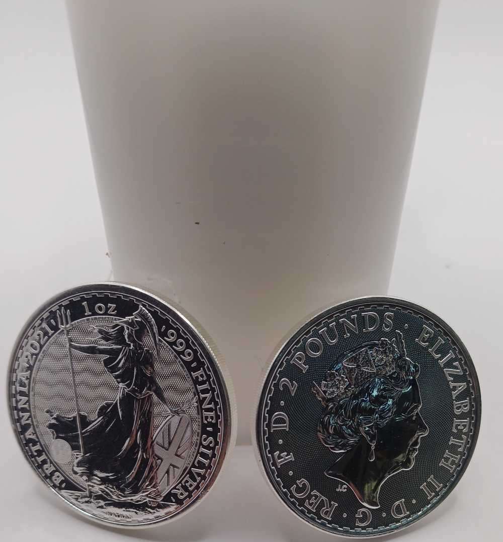 25 x1oz 2021 9999 SilverBritania coins