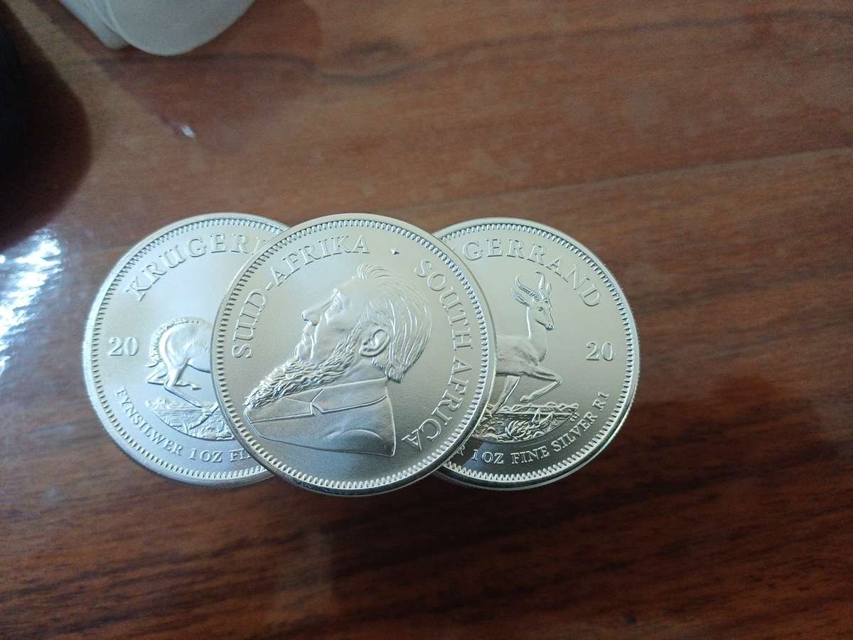 25x 1oz 2020 Silver Krugerrand bid per coin
