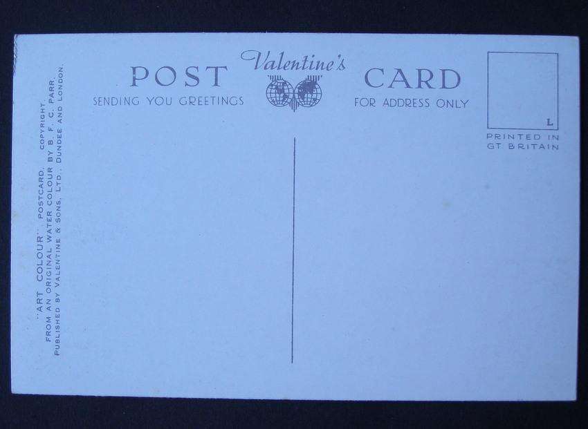 Valentine's Art Colour POSTCARD - Callander from the Crags