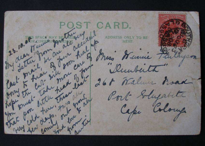 Zegleman & Co. Scottish POSTCARD - The House, Rouken Glen 1908