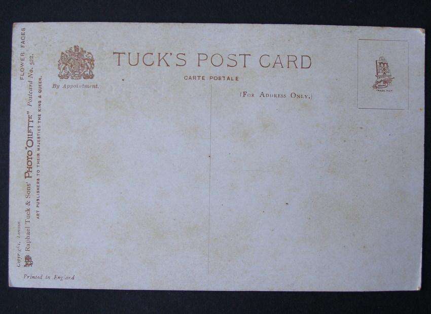 Tuck's Flower Faces POSTCARD - Many Happy Returns