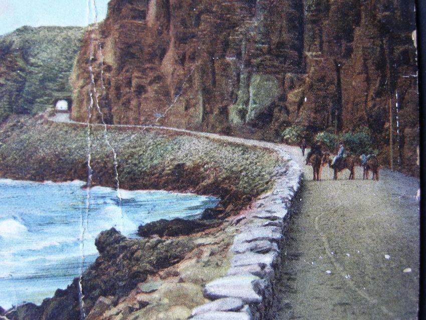 Spanish Antique POSTCARD - Tunnel Road to Telde, Grand Canary 1906
