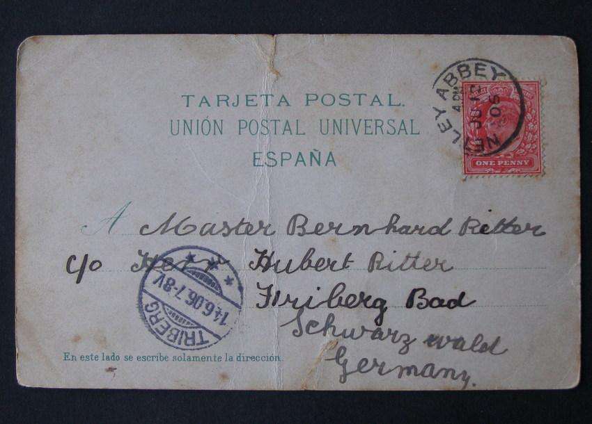 Spanish Antique POSTCARD - Tunnel Road to Telde, Grand Canary 1906