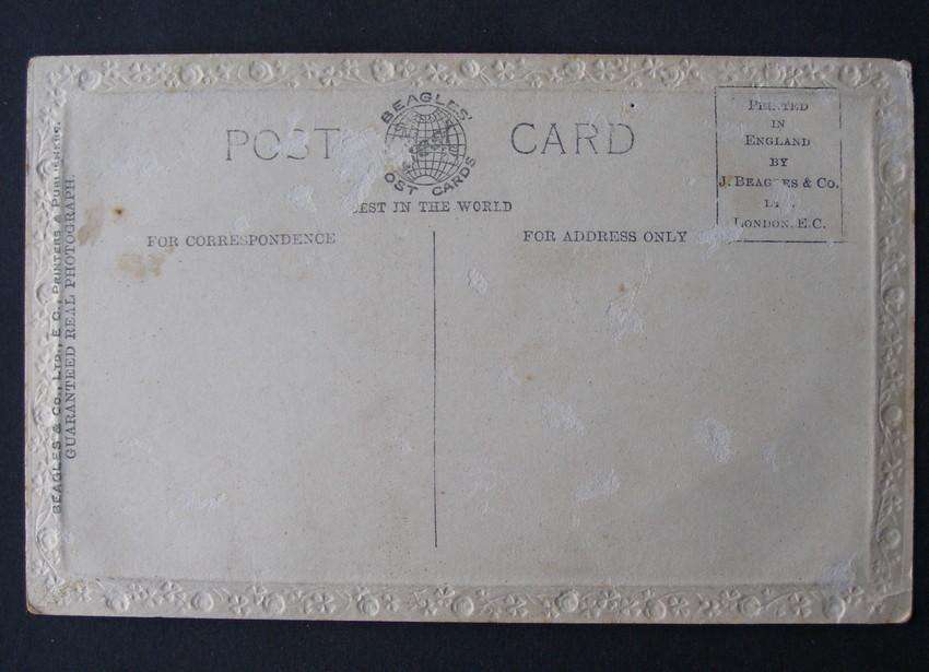 Beagles Embossed POSTCARD - Birthday Greetings to my Dear Father, On Active Service