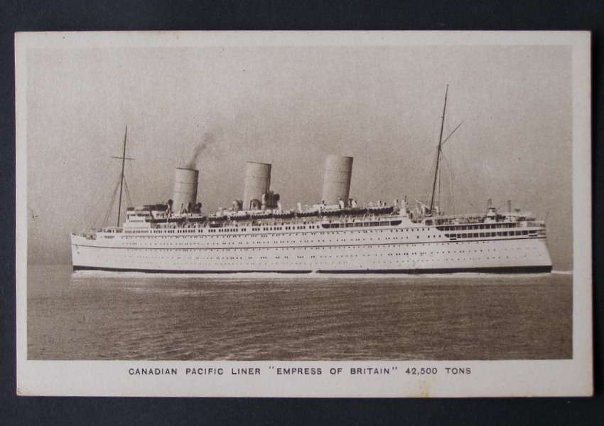 Maritime POSTCARD - Canadian Pacific Liner 'Empress of Britain' //Ships