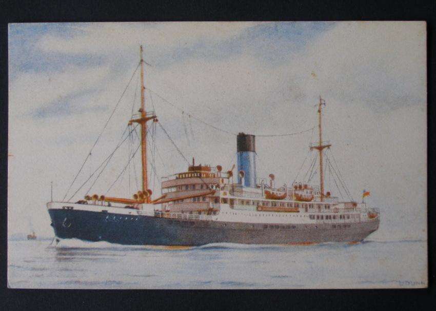 Blue Funnel Line Maritime POSTCARD