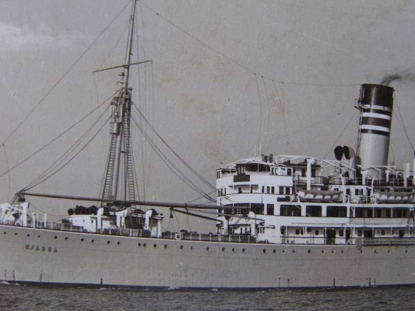 Woermann German East Africa Line Postcard - P.D. Njassa