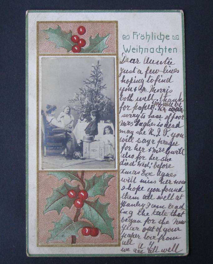 Vintage German Christmas POSTCARD 1904