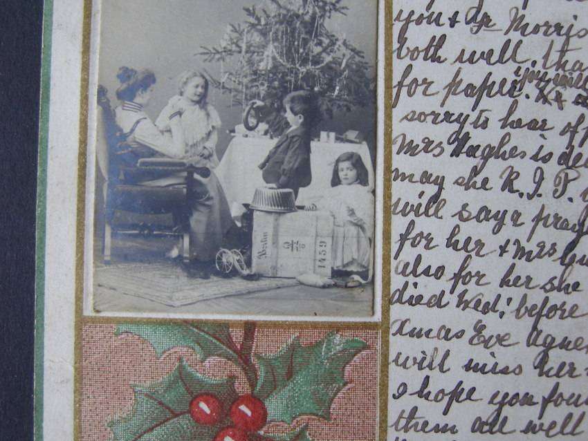 Vintage German Christmas POSTCARD 1904