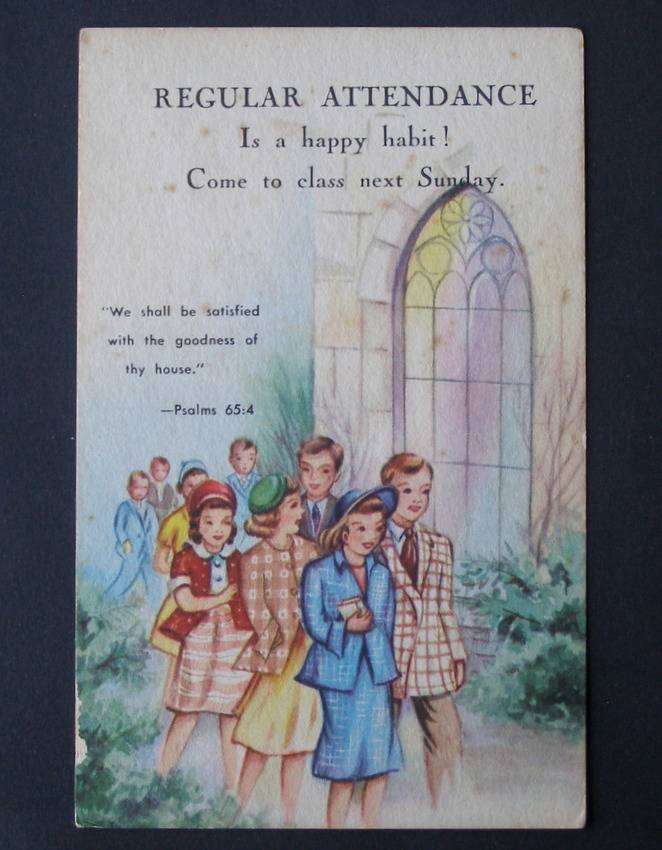 **SALE R10** American Sunday School POSTCARD