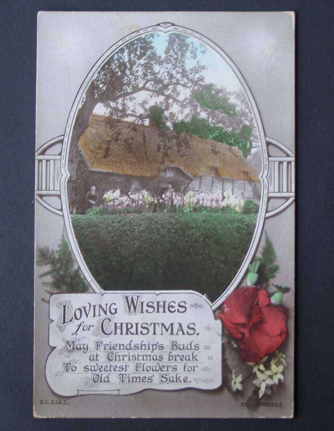 Rotary POSTCARD - Loving Wishes for Christmas