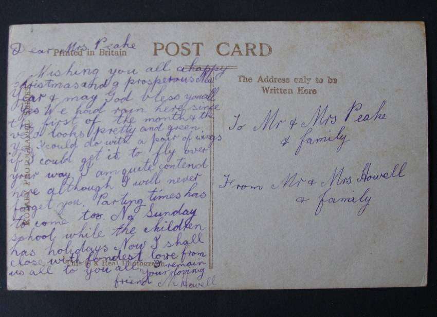 Rotary POSTCARD - Loving Wishes for Christmas