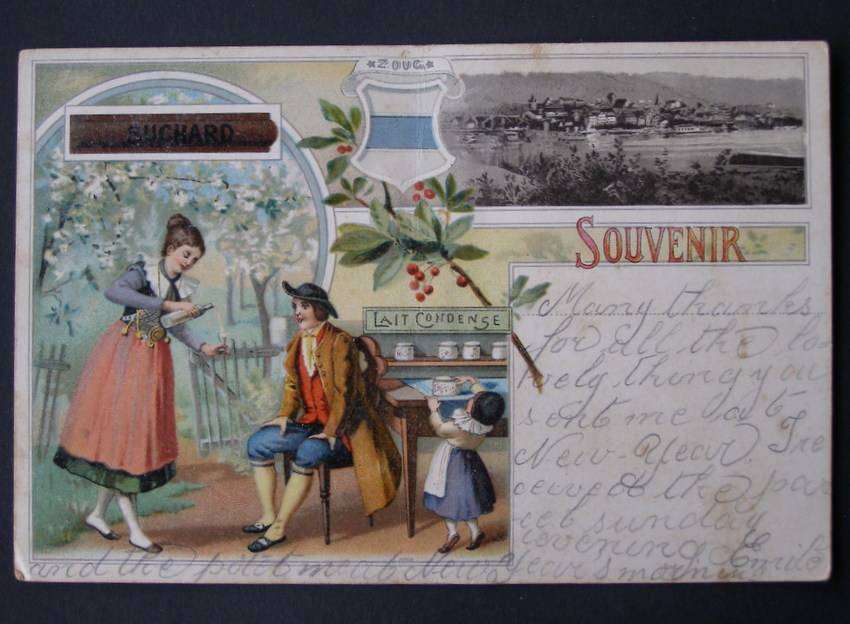 Suchard Souvenir POSTCARD 1906