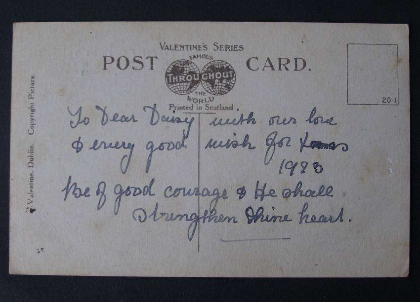 Valentine's Series POSTCARD - Kylemore Castle, Connemara 1923