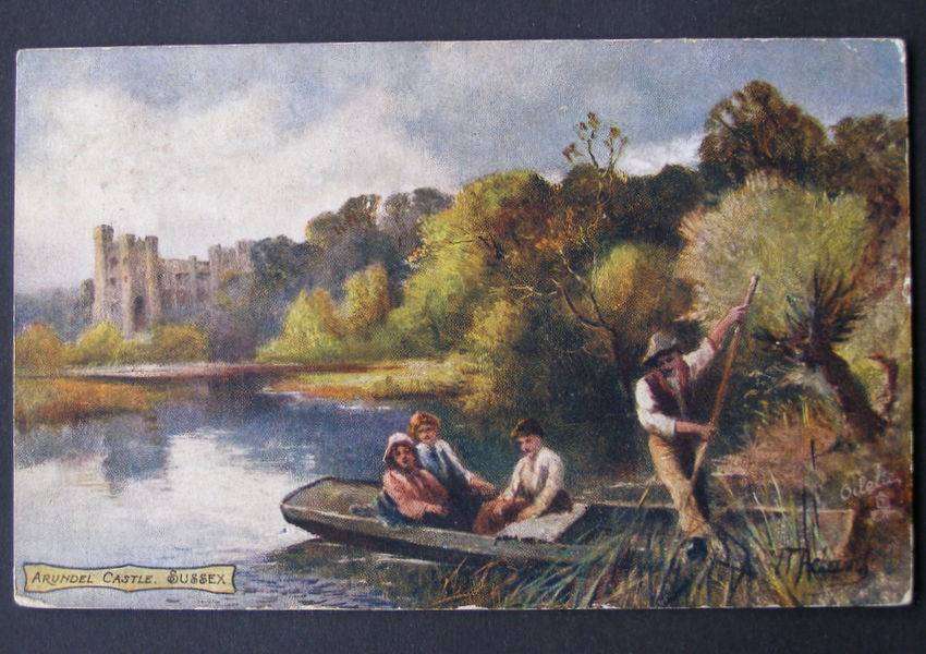 Tuck's Oilette POSTCARD - Arundel Castle, Sussex 1906
