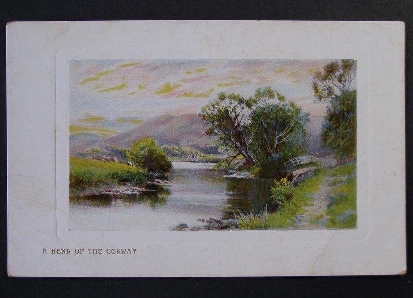 Wildt & Kray POSTCARD - A Bend of Conway 1920