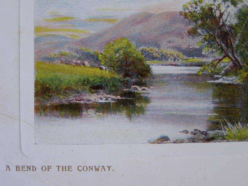 Wildt & Kray POSTCARD - A Bend of Conway 1920