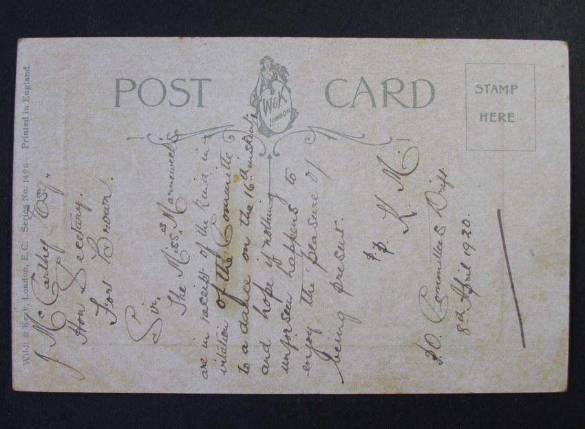 Wildt & Kray POSTCARD - A Bend of Conway 1920