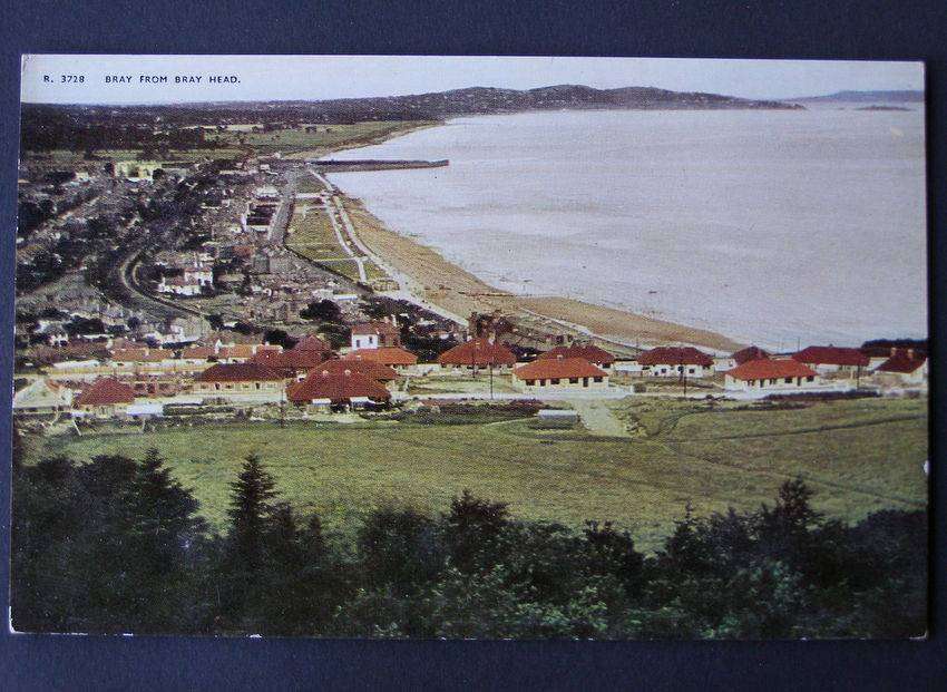 **SALE R10** Valentine's POSTCARD - Bray from Bray Head
