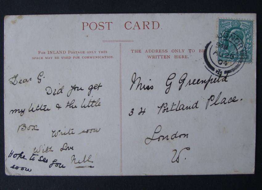 Antique British POSTCARD - Pier Hotel and Parade, Bognor 1904