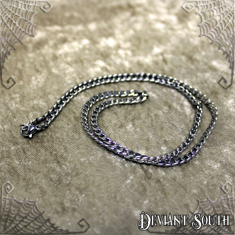 Stainless Steel 3.8mm W 50cm L Chain Necklace