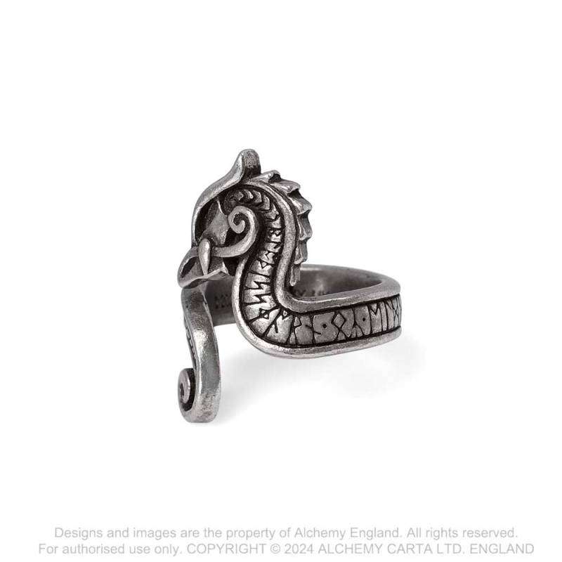 Alchemy Gothic AG-R252 Fanirok adjustable ring -- UK Size: Q/T | US Size: 8/-9