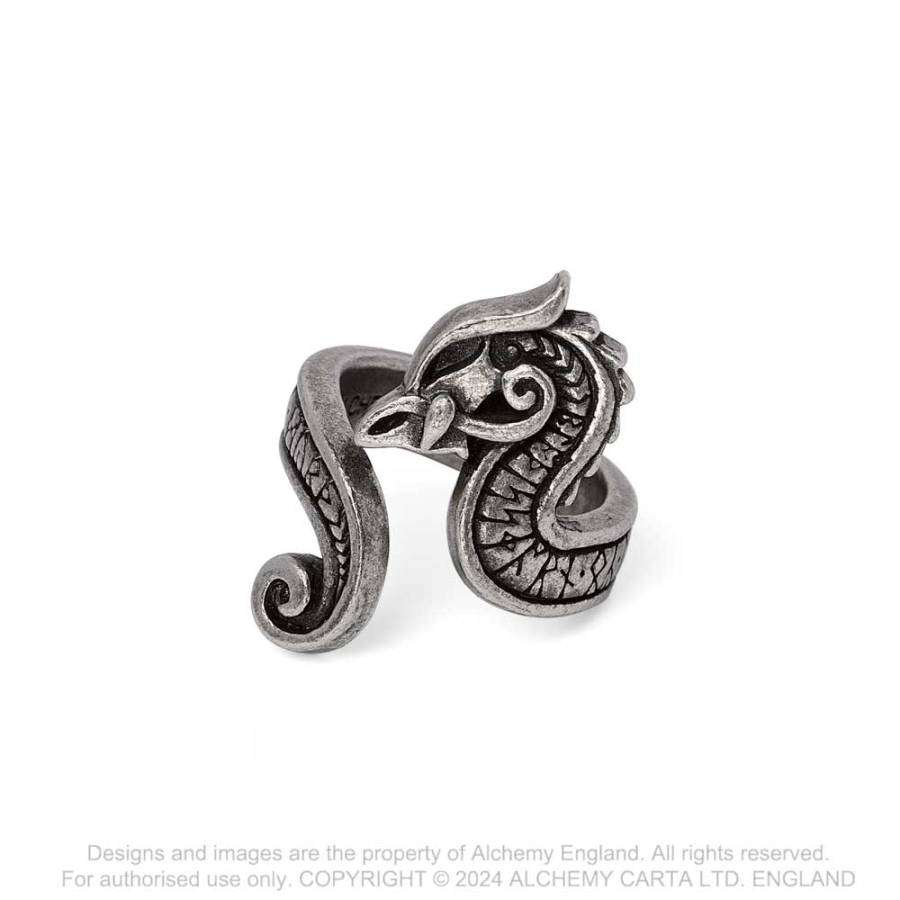 Alchemy Gothic AG-R252 Fanirok adjustable ring -- UK Size: Q/T | US Size: 8/-9