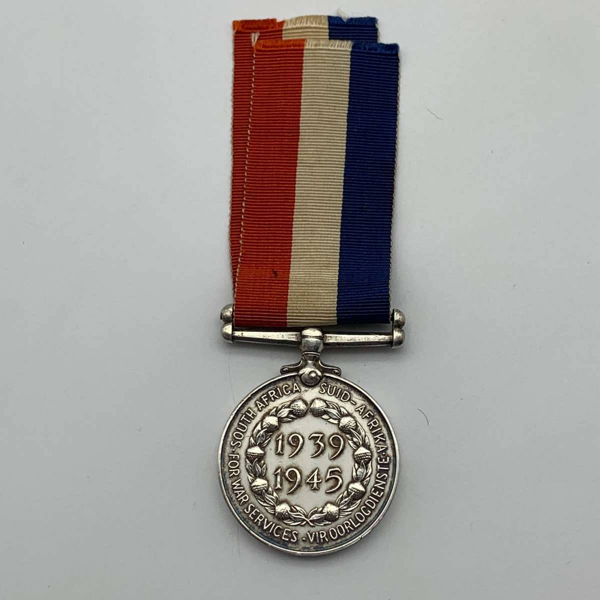 WW2  Silver 'S.A. 1939/1945 Medal for War Services' (37,4g)
