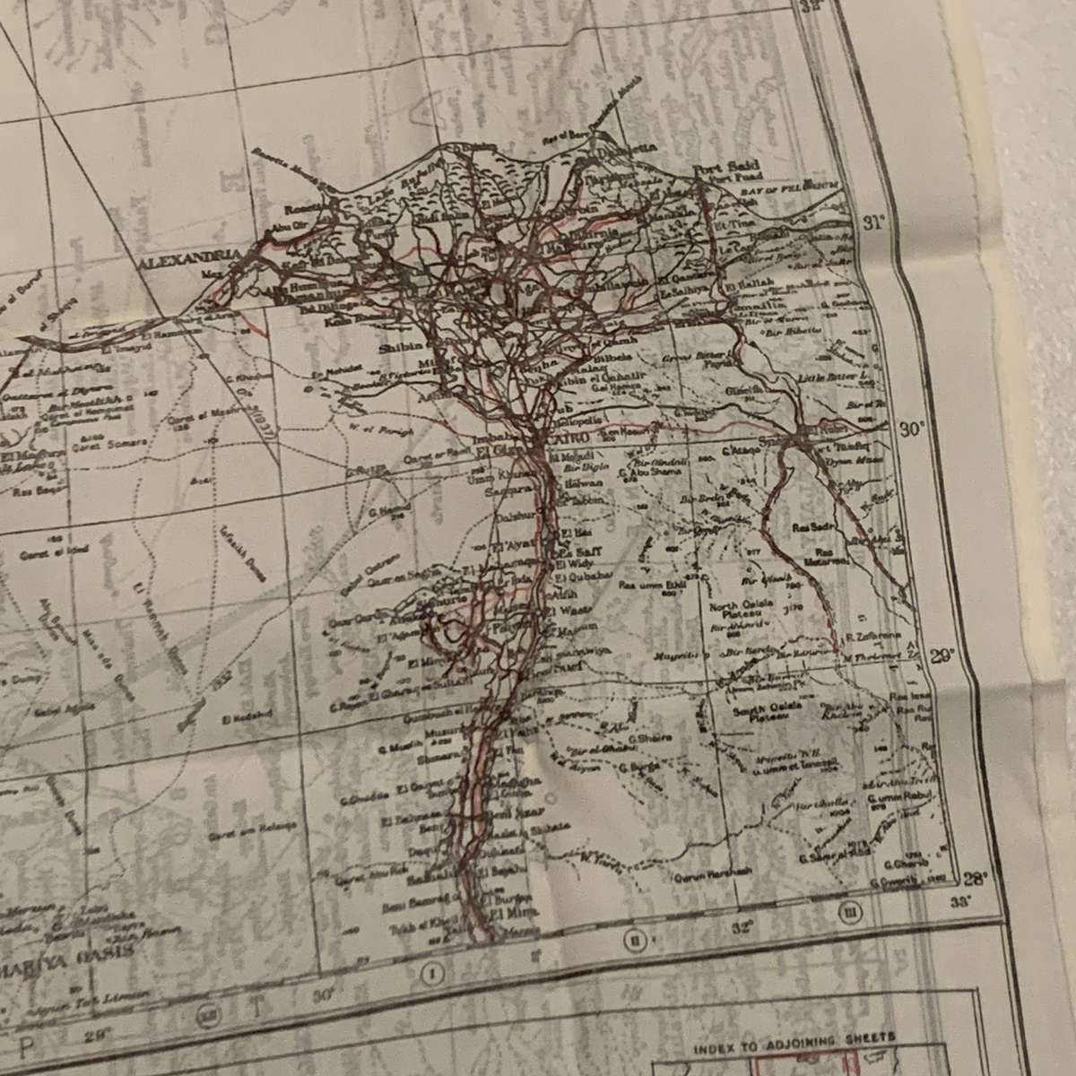 WW2 Silk 'N/Africa - Cyrenaica' Escape Map (K1/K2)