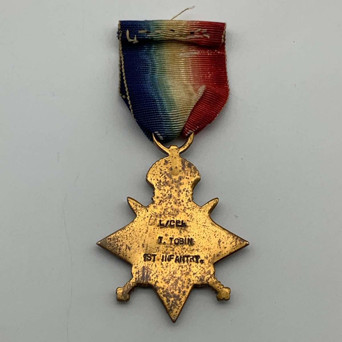 WW1 1914-15 Star to 'L/CPL. T. TOBIN' (1ST INFANTRY)