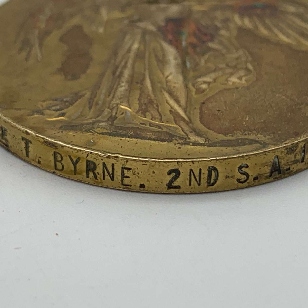 WW1 Medal Pair to 'PTE. T. BYRNE' (2ND S.A.I.)
