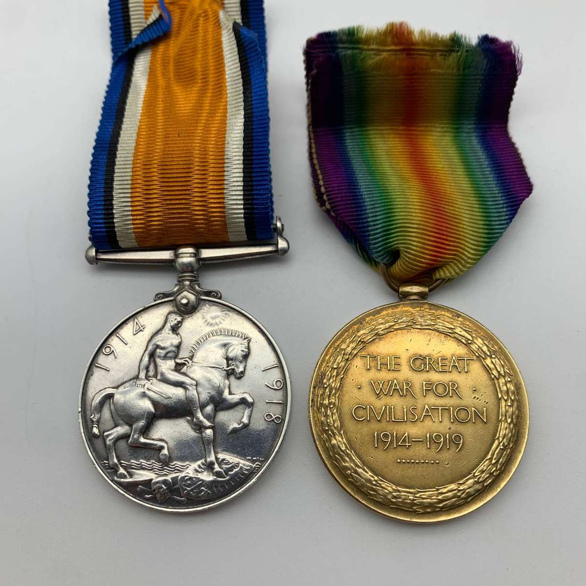 WW1 Medal Pair to 'CPL. R. DAVIS' (E. AFR. L.C.)
