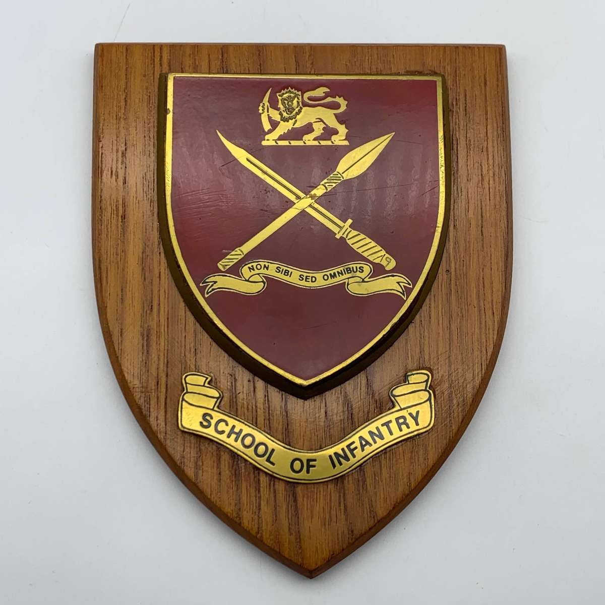 Rhodesian 'School of Infantry' Plaque