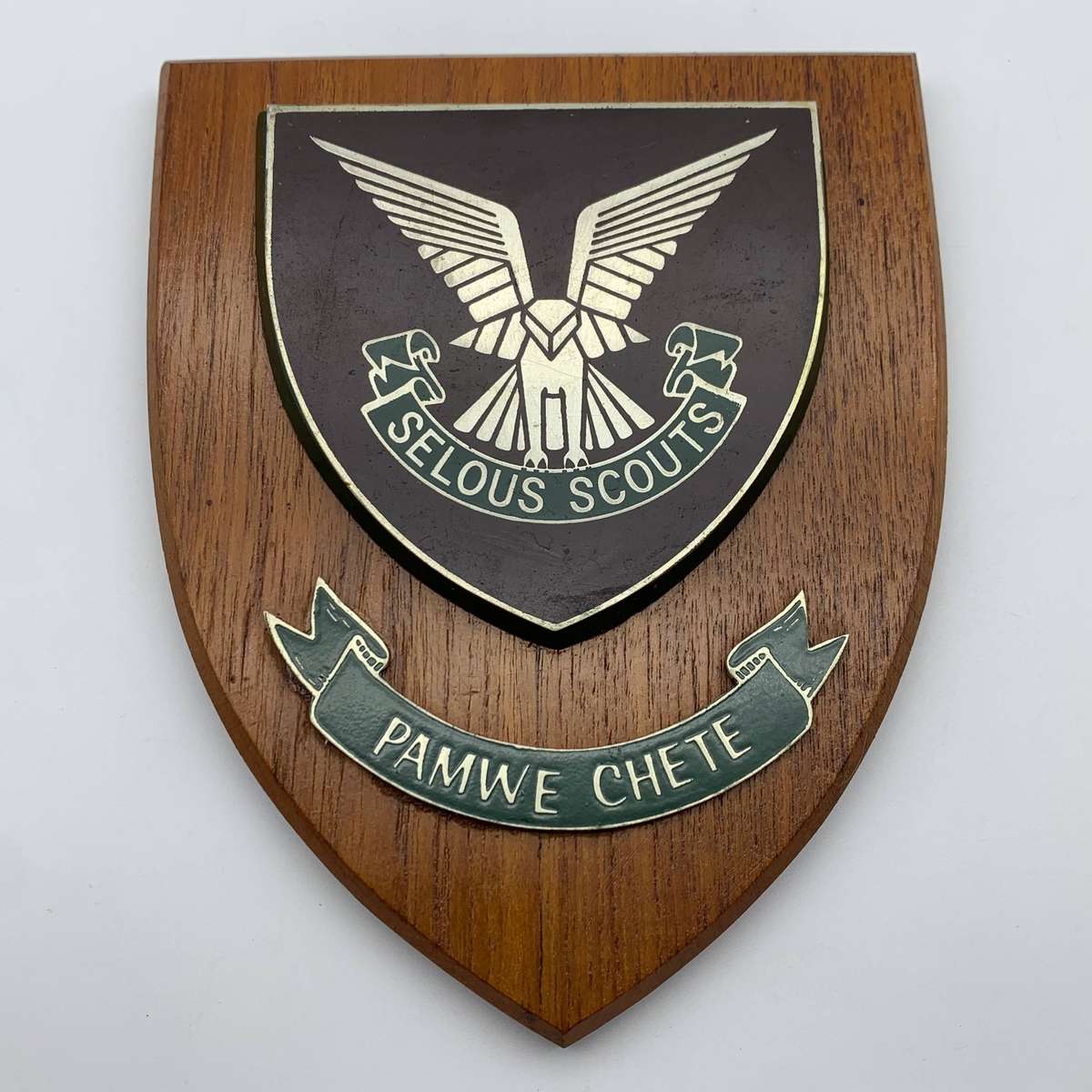 Rhodesian Army Special Forces 'Selous Scouts' Wall Plaque