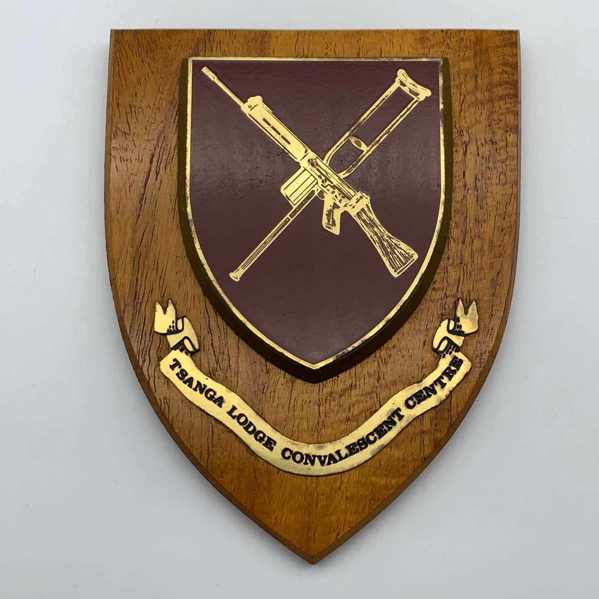 Rhodesian 'Tsanga Lodge Convalescent Centre' Wall Plaque