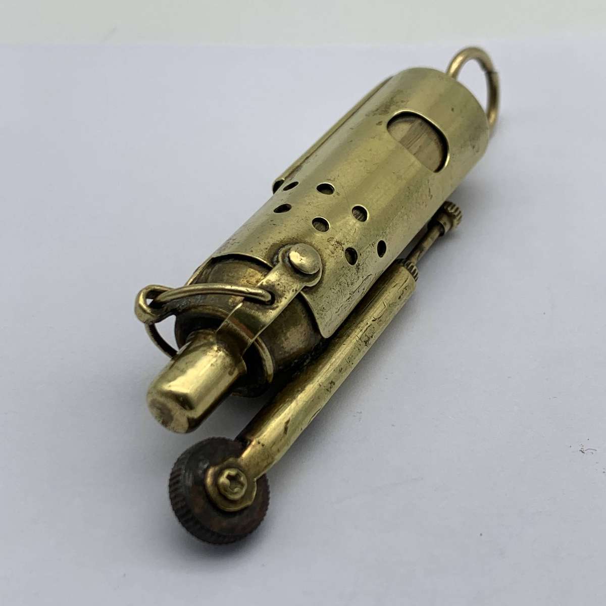 Early Austrian Brass 'Wind Proof' Tube Lighter