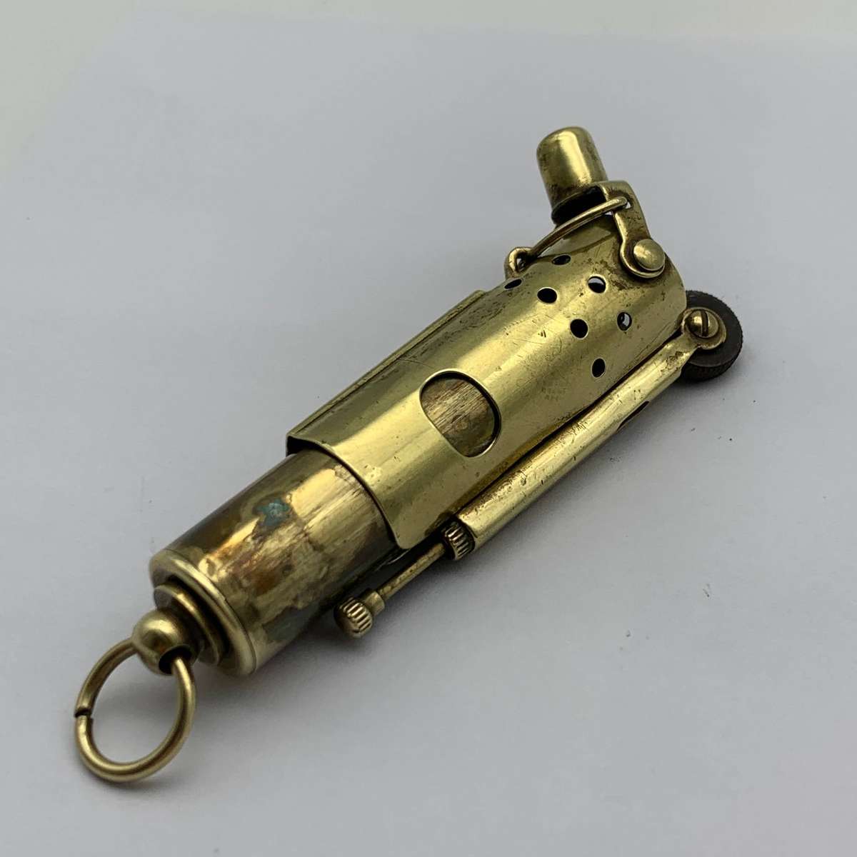 Early Austrian Brass 'Wind Proof' Tube Lighter